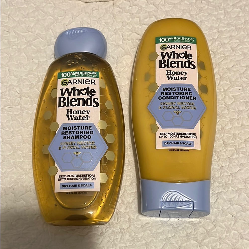 NWT Garnier Whole Blends Honey Water Shampoo and Conditioner